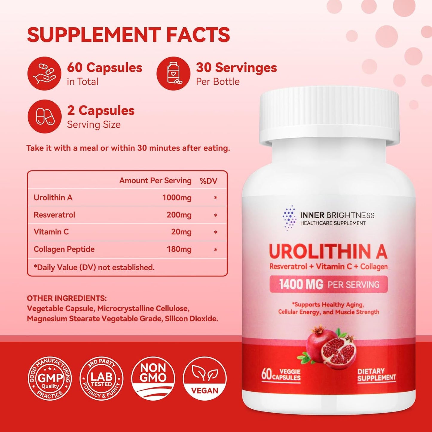 Liposomal Urolithin A Supplement, 60 Count