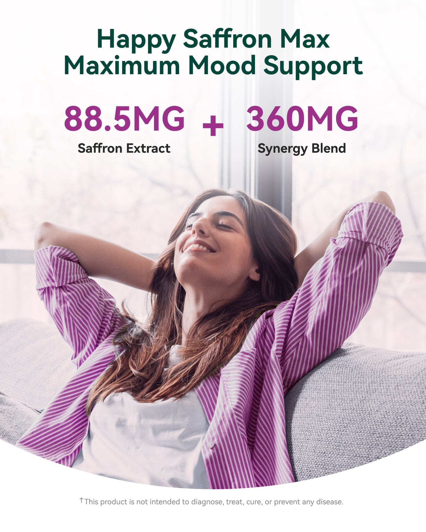 Saffron Supplements 88.5mg – 60 count