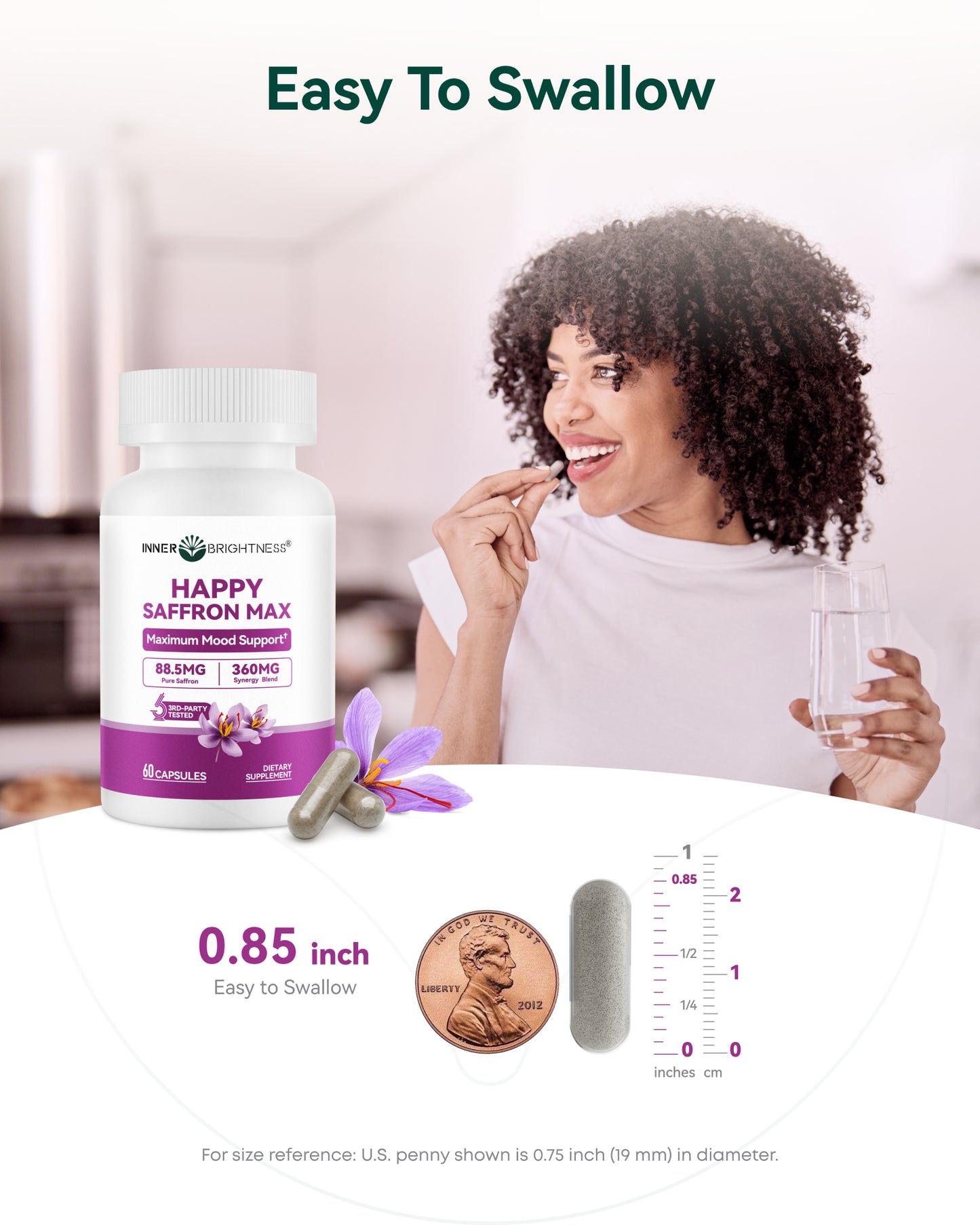 Saffron Supplements 88.5mg – 60 count