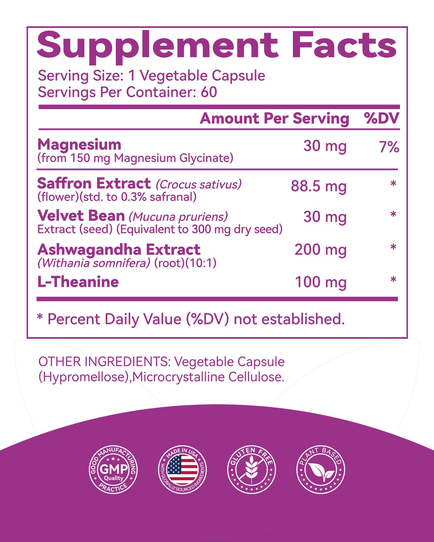 Saffron Supplements 88.5mg – 60 count
