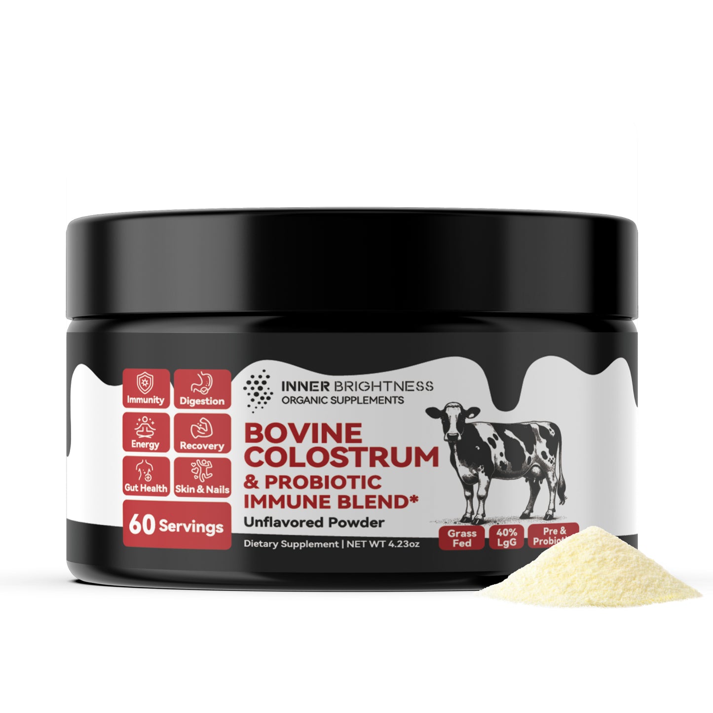 Colostrum Powder, 60 Servings, Unflavored