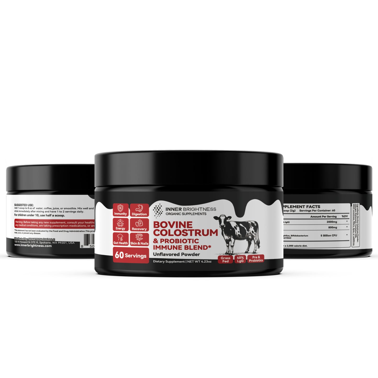 Colostrum Powder, 60 Servings, Unflavored