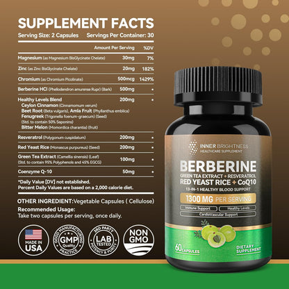 Berberine, 60 Capsules, 2Pack