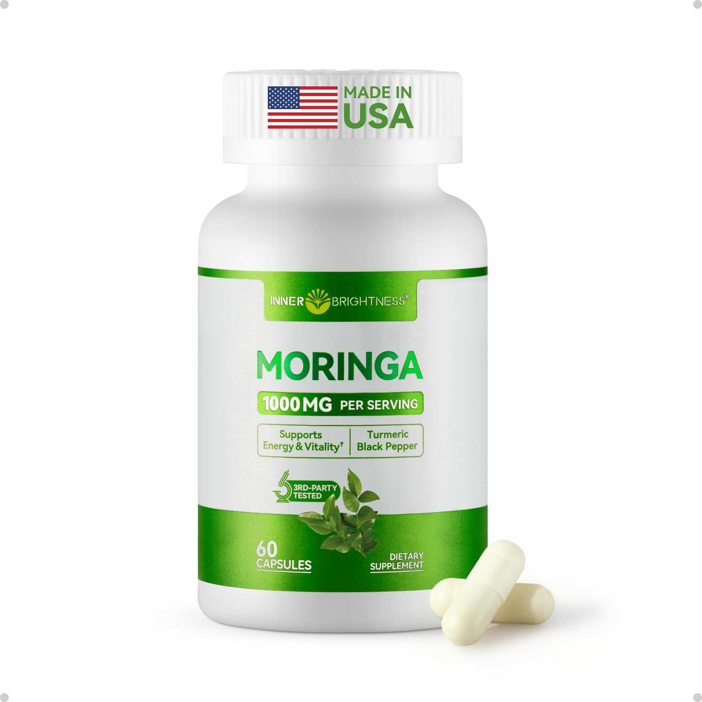 Moringa Capsules 1000mg 60 Count