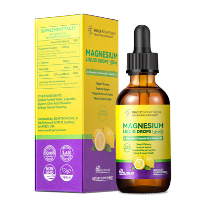 Magnesium Glycinate Liquid Drops, 60ml, Strawberry Flavor