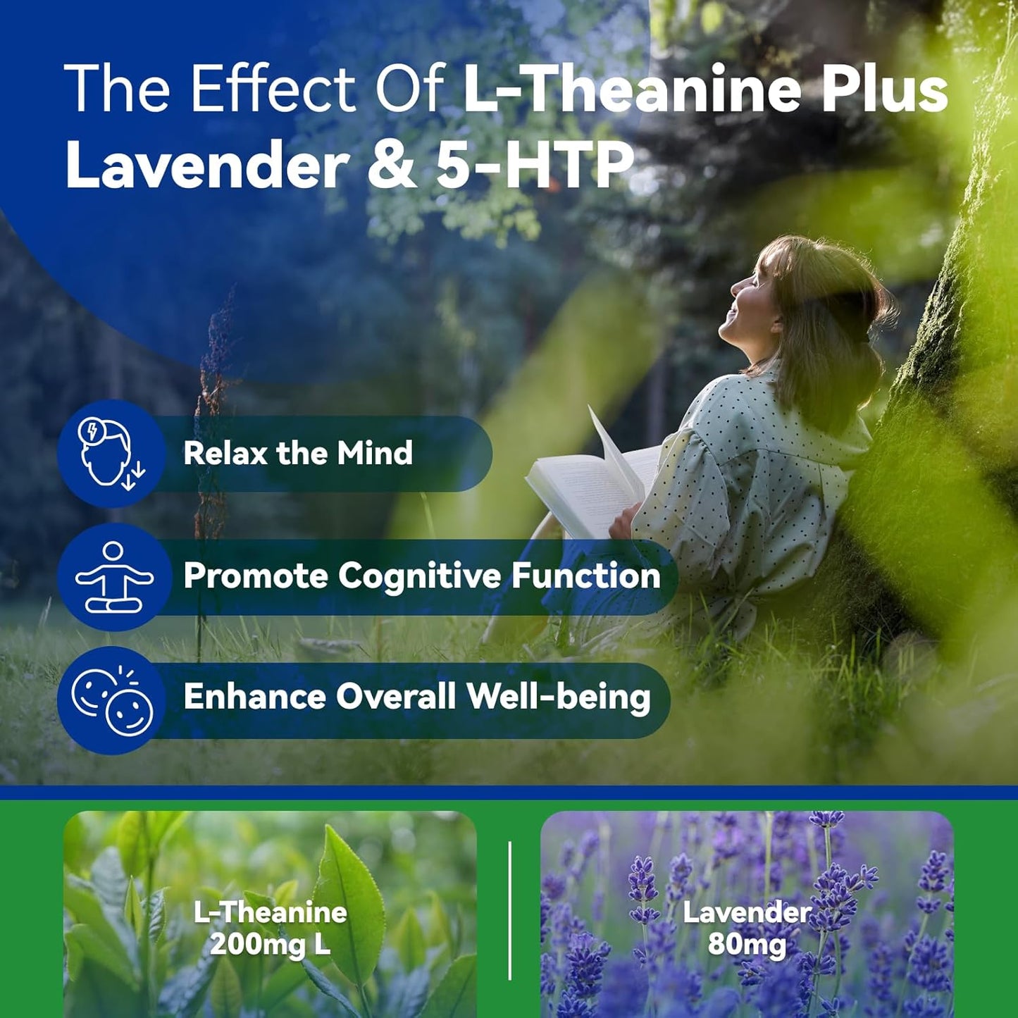 L-Theanine, 60 Capsules, 1 Pack