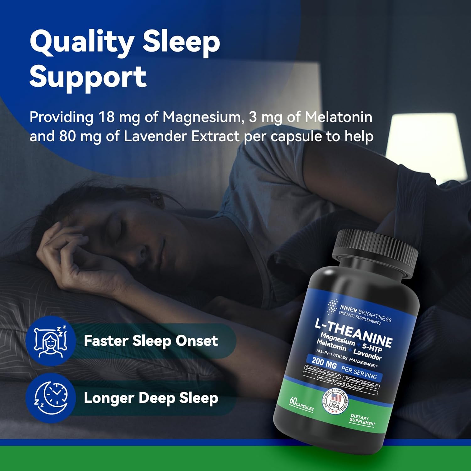 L-Theanine, 60 Capsules