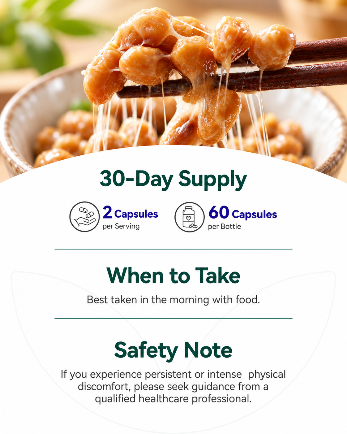 Inner Brightness Nattokinase 10,800 FU High Potency Fibrinolytic Enzyme Supplement, Circulation Support, Non-GMO, Gluten-Free, 60 Capsules, 30-Day Supply
