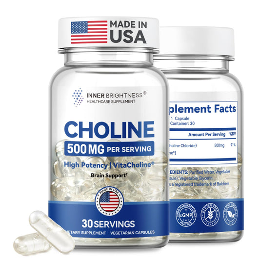 Prenatal Choline Supplements, 500mg Pure VitaCholine®, 30 Day Supply