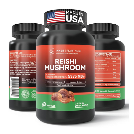 Reishi Mushroom Supplement, 60 Capsules, 1 Pack