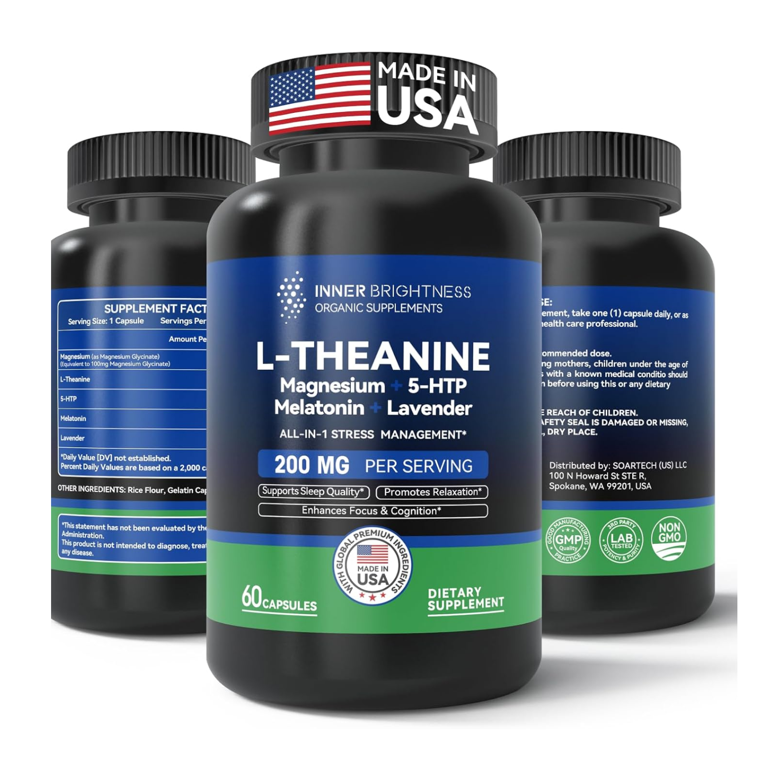 L-Theanine, 60 Capsules