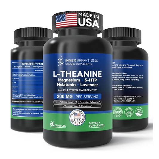 L-Theanine, 60 Capsules, 1 Pack