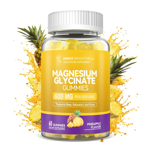 Magnesium Glycinate Gummies, 60 Capsules, 1 Pack, Pineapple Flavor