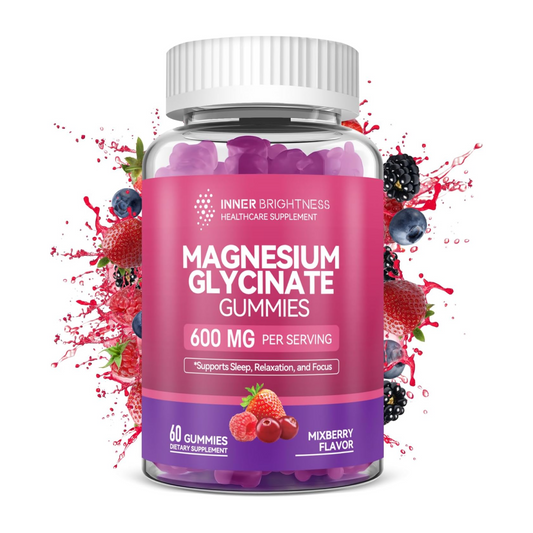 Magnesium Glycinate Gummies, 60 Capsules, 1 Pack, Mixed Berry Flavor