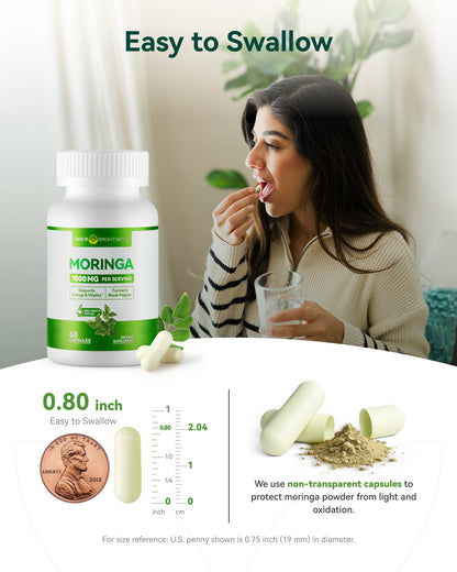 Moringa Capsules 1000mg 60 Count