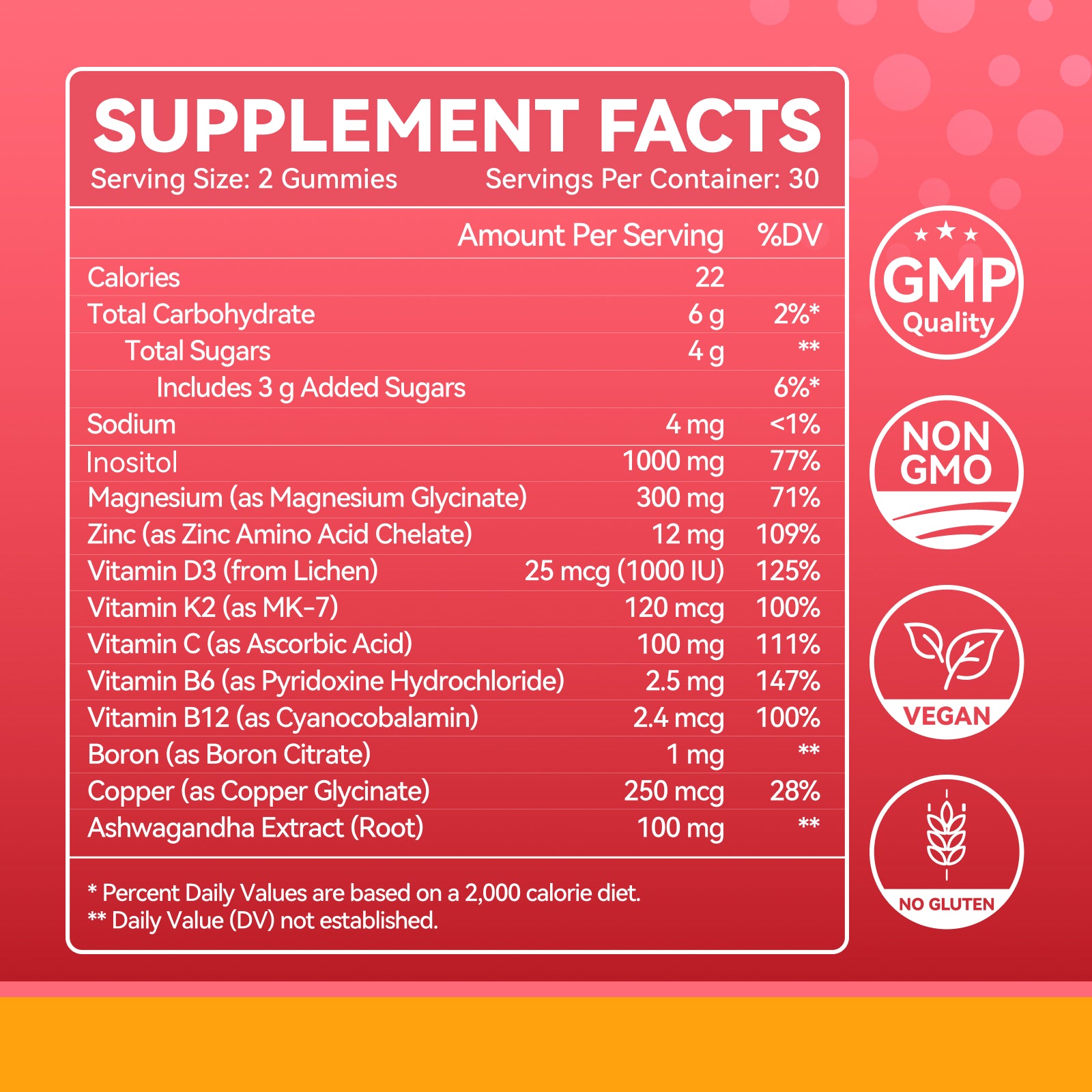 2 Pack Calcium Magnesium Zinc Gummies with Vitamin D3, K2, B12 & B6 for Women and Men, Calcium Citrate with Boron, Copper and Ashwagandha for Bone, Muscles, Calm Mood & Sleep Support, Immune Health