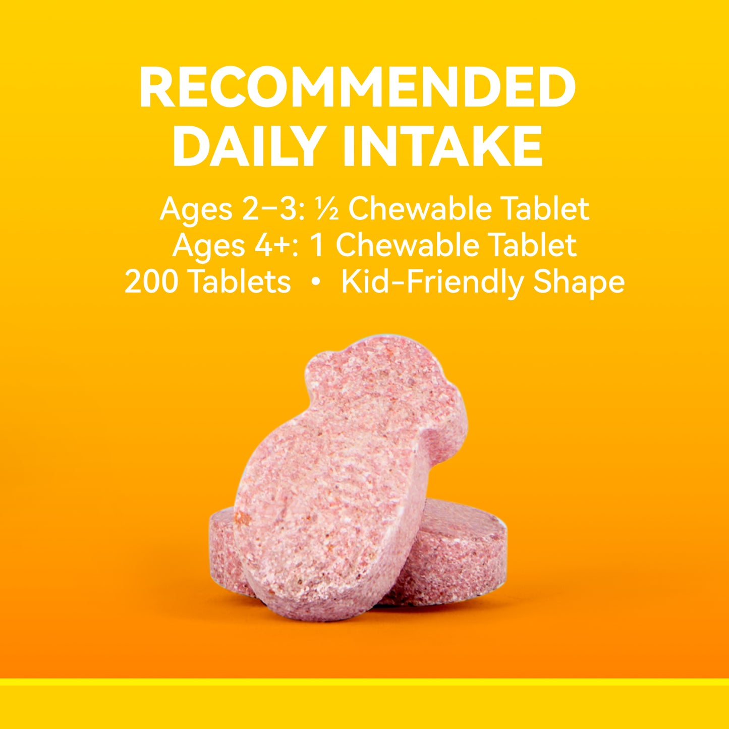 Children's chewable multivitamin, tropical fruit flavor, 200 Count