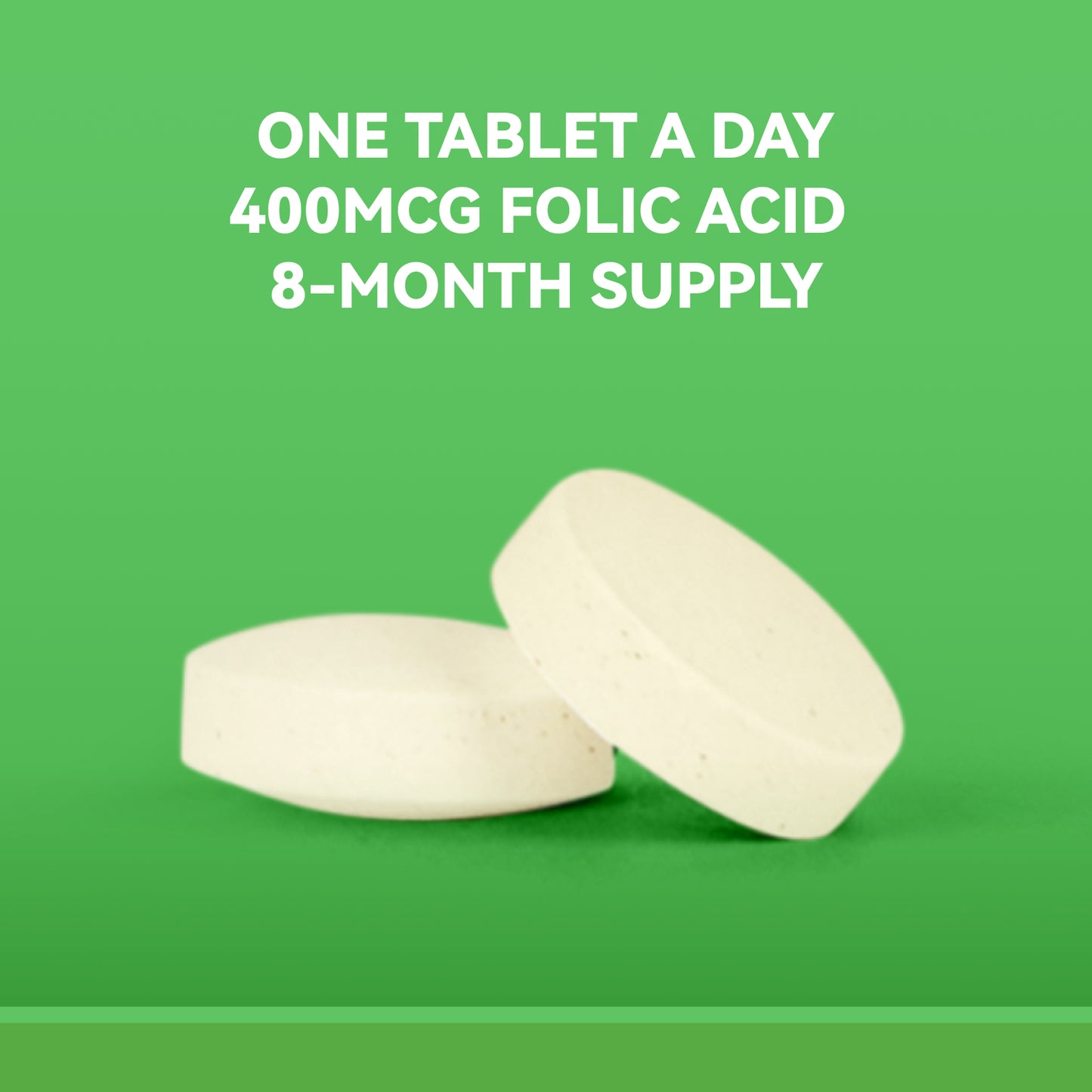 Folic acid supplement - 250 Count