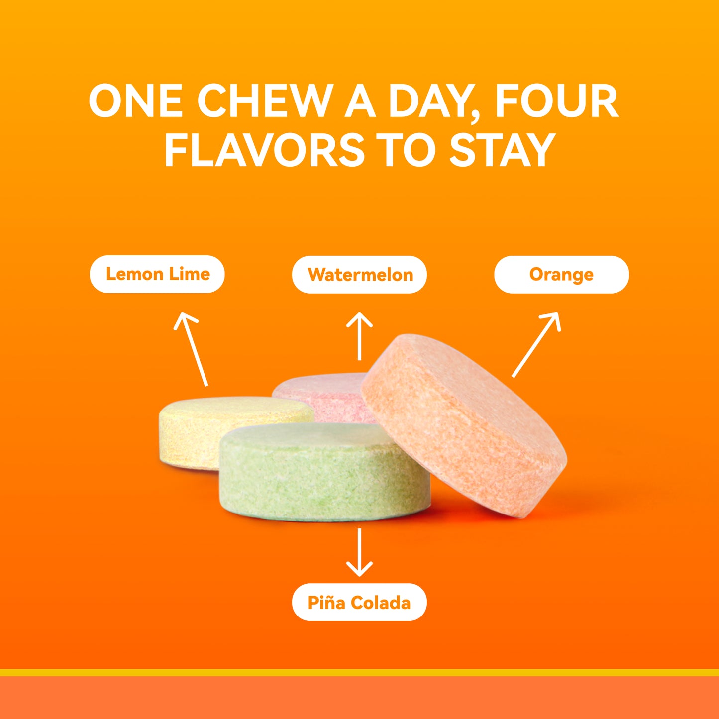 Vitamin C 500 mg Chewable, Dietary Supplement for Immune Support, 250 Tablets