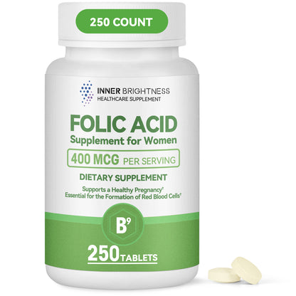 Folic acid supplement - 250 Count