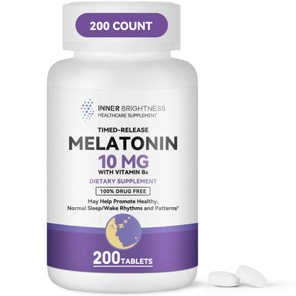 Melatonin 10mg Tablets - Timed Release Melatonin 200 Tablets