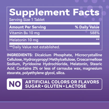 Melatonin 10mg Tablets - Timed Release Melatonin 200 Tablets