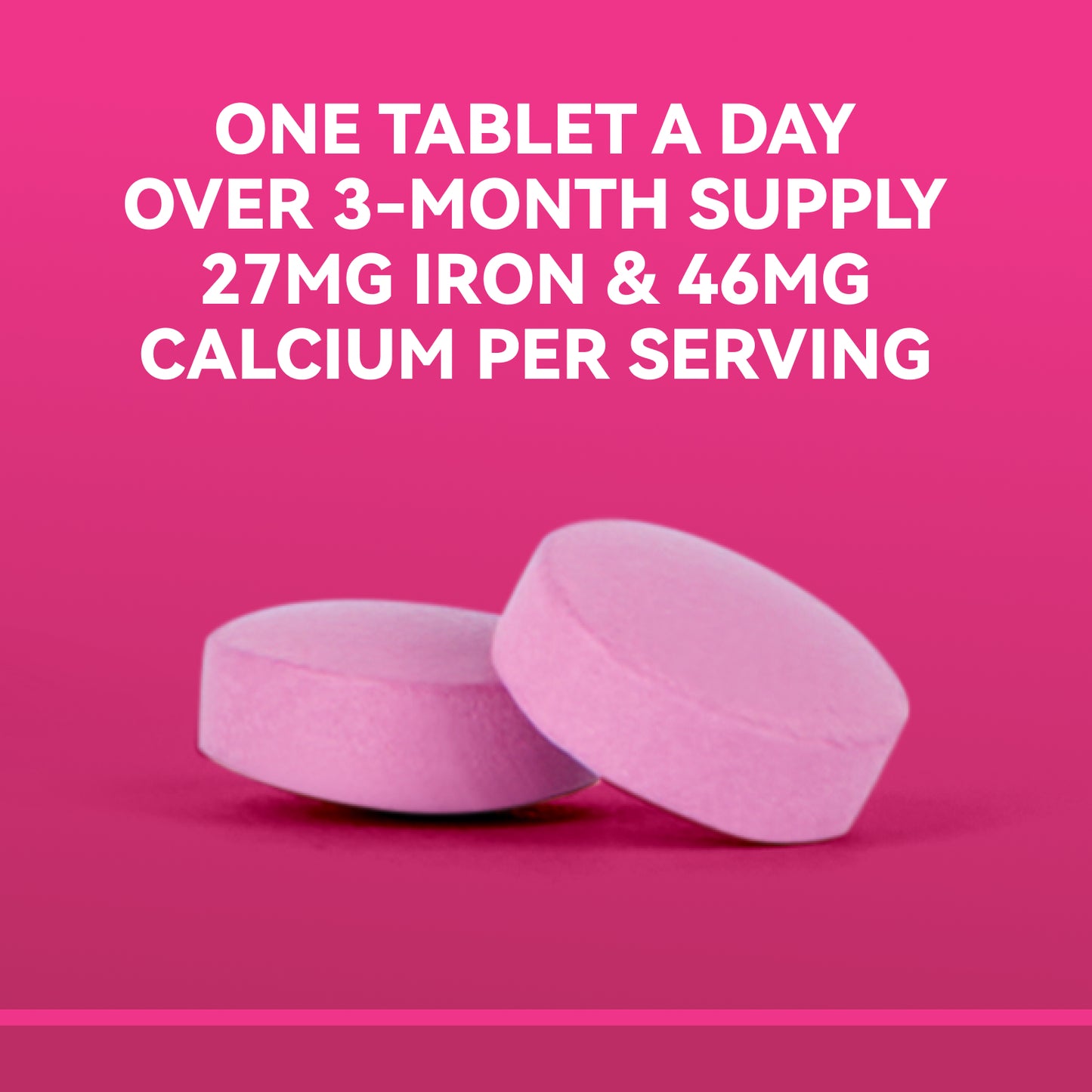 Iron Supplement, Iron 27mg Iron Supplement for Women, 100 Tablets