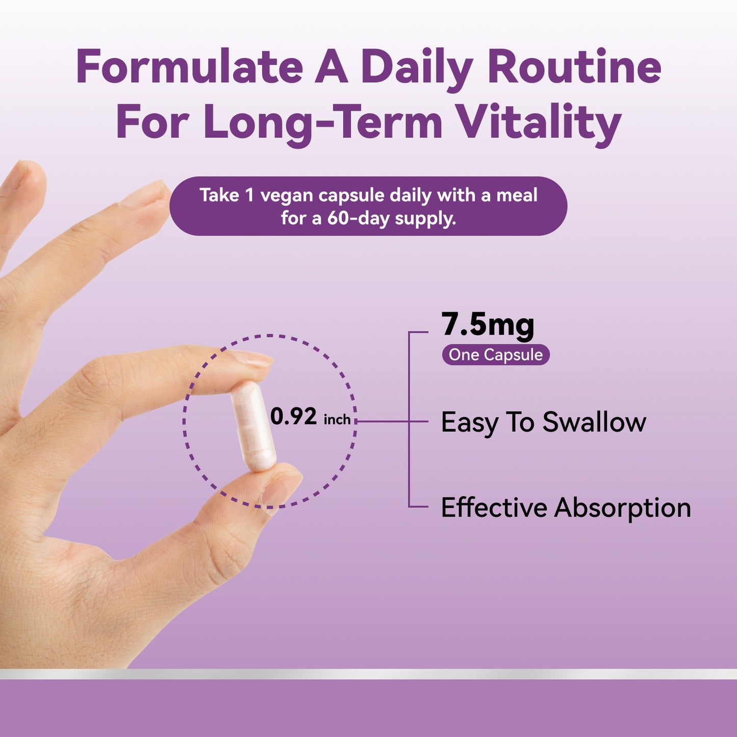 L-Ergothioneine Supplements with Hyaluronic Acid & Collagen for Women, 60ct