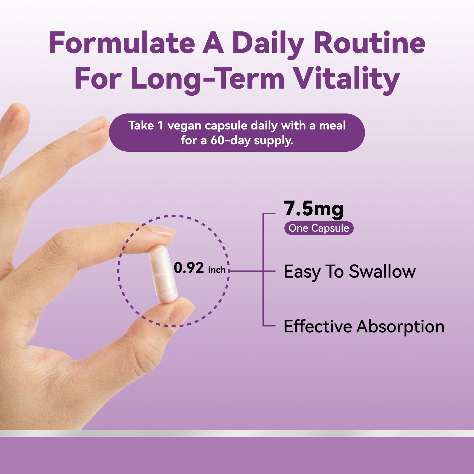 L-Ergothioneine Supplements with Hyaluronic Acid & Collagen for Women, 60ct