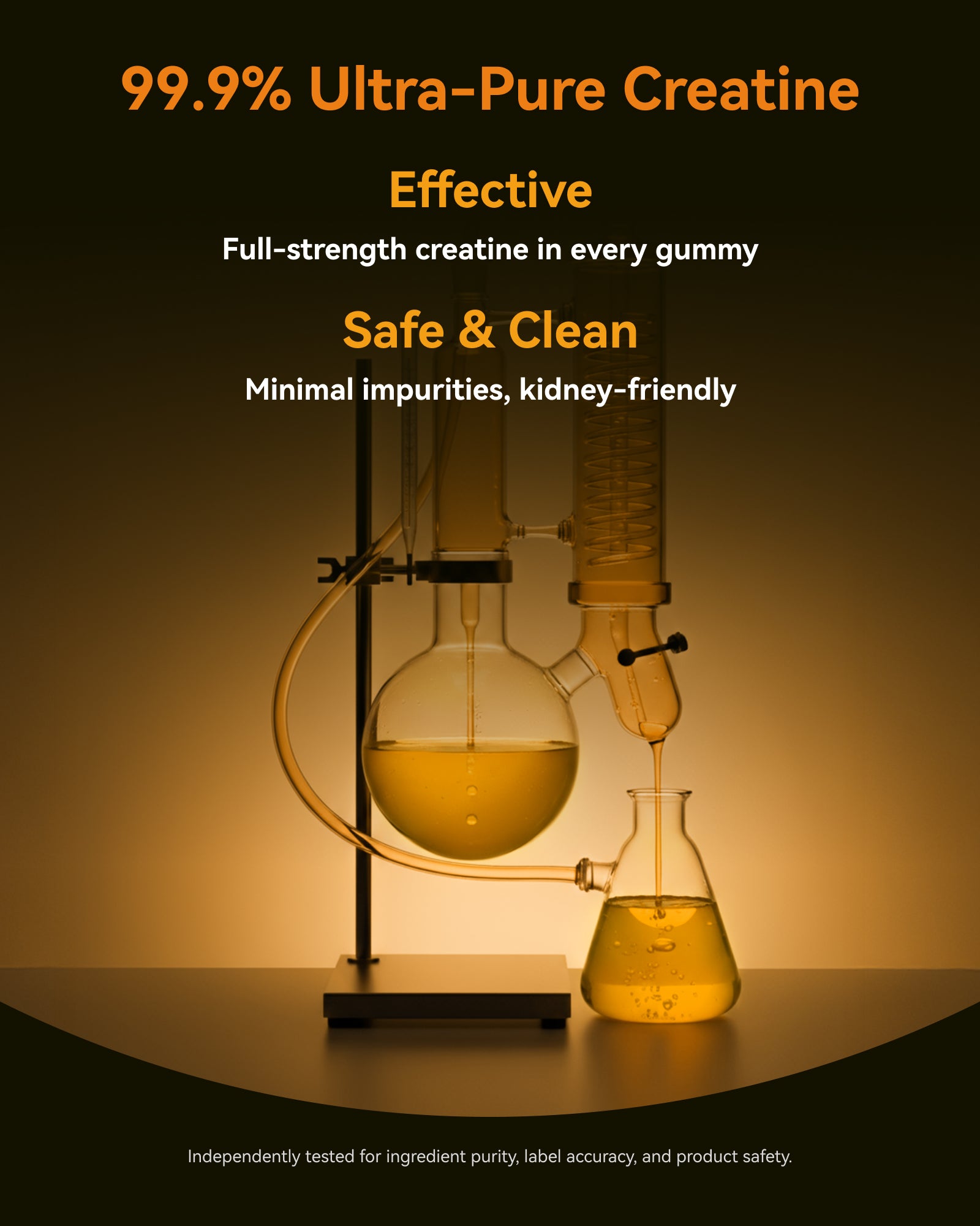 Creatine Monohydrate Gummies for Men & Women 5000 mg, 3rd Party Tested, Creatine Chews for Muscle Growth, Strength & Energy Support, Sugar Free, Vegan, 120 Count, Mango Passionfruit