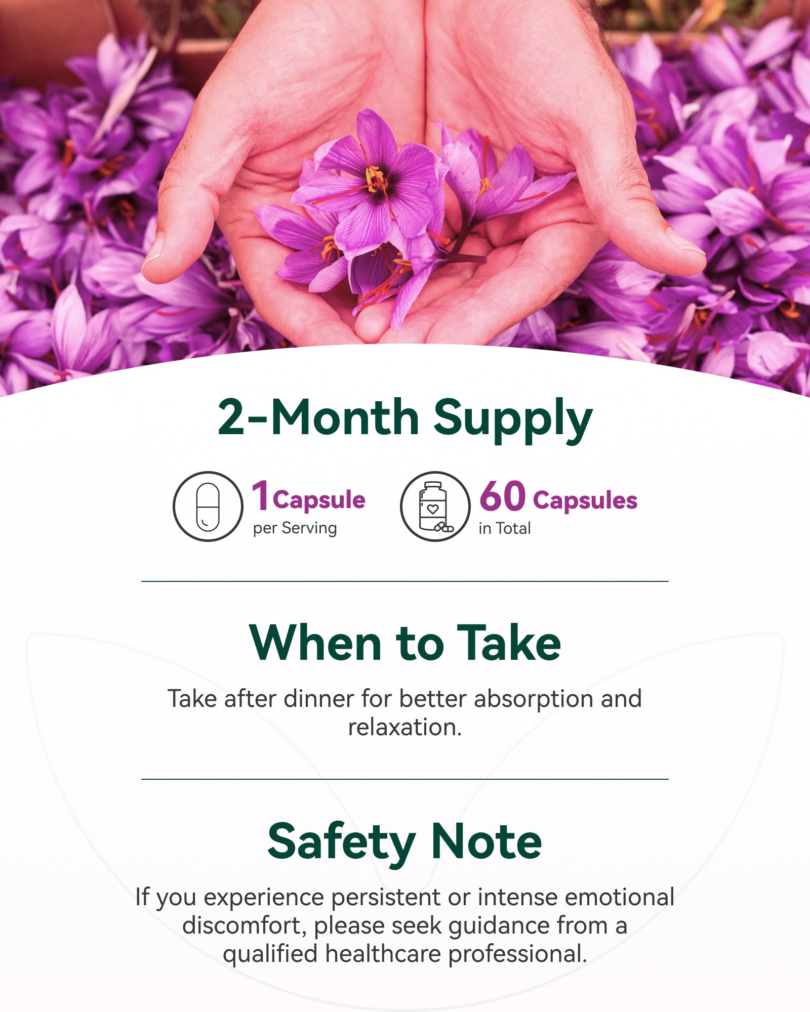 Saffron Supplements 88.5mg plus Magnesium, Ashwagandha & L-Theanine – Happy Saffron Max – Boost Energy & Mood, Support Eye & Heart Health – 60 Veg Capsules, Non-GMO, Made in USA, 2-Month Supply